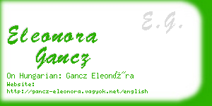 eleonora gancz business card